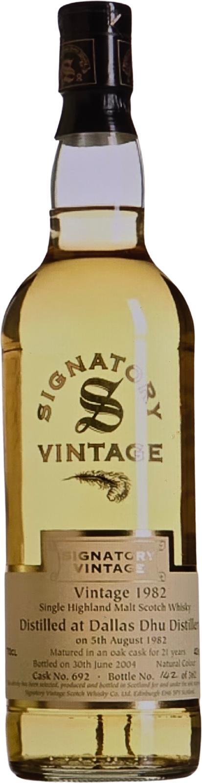 Dallas Dhu 1982 SV  Vintage Collection