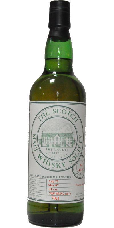 Dallas Dhu 1975 SMWS 45.19  Foreplay whisky