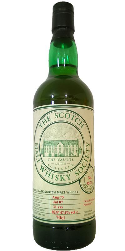 Dallas Dhu 1975 SMWS 45.21  Scotch trifle made with Panatone
