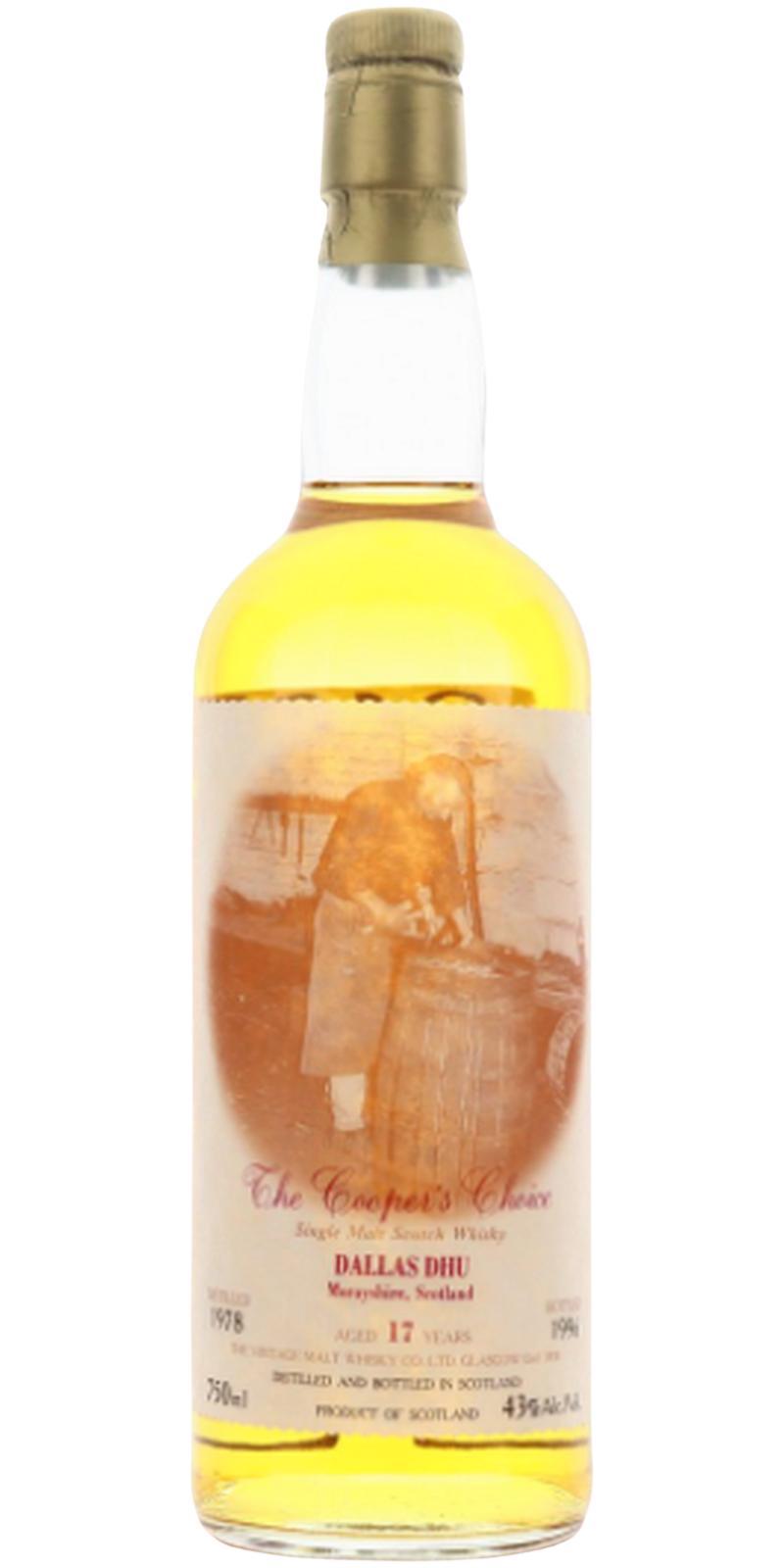 Dallas Dhu 1978 VM  The Cooper's Choice