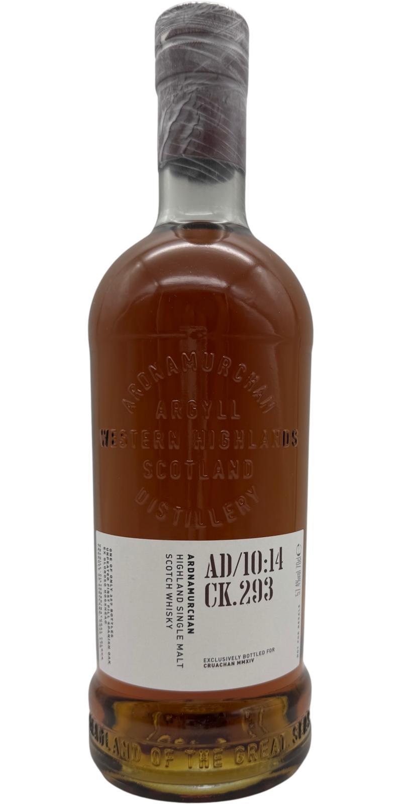 Ardnamurchan 2014 AD/10:14 CK.293 Single Cask