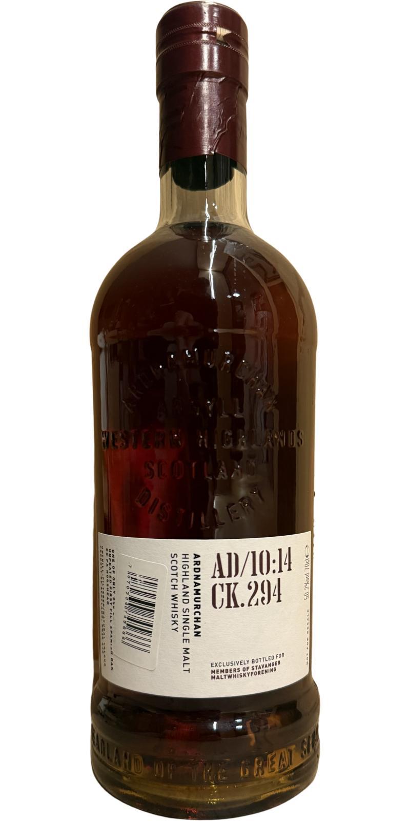 Ardnamurchan 2014 AD/10:14 CK.294 Single cask