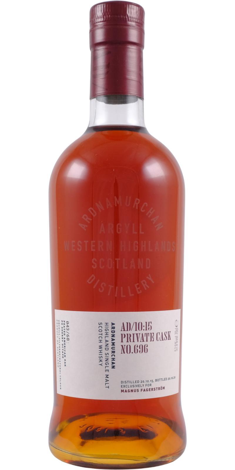 Ardnamurchan 2015 AD 10:15 Private Cask No.696 Private Cask