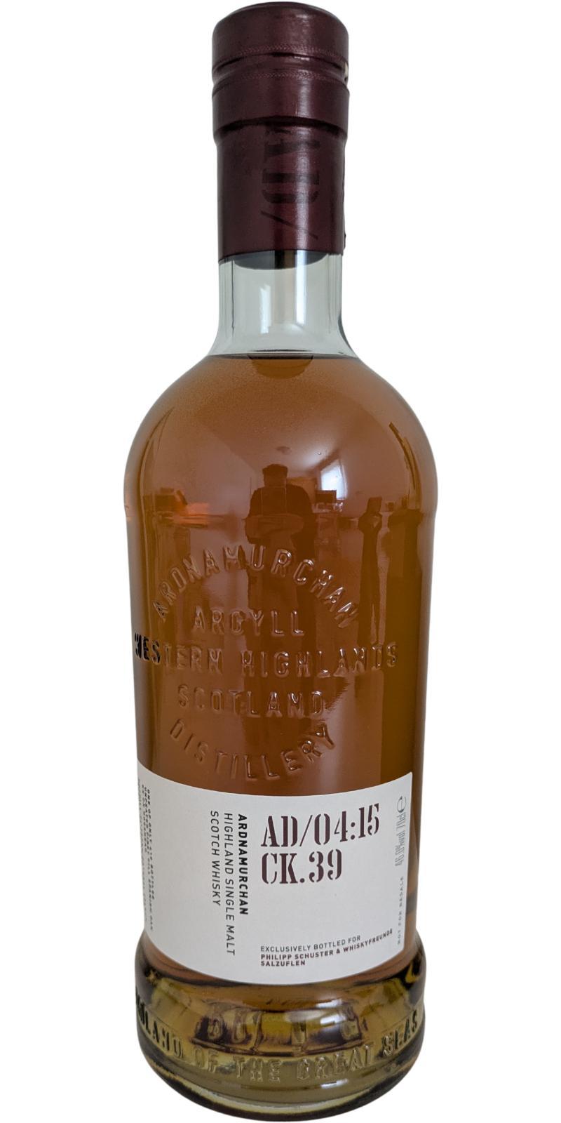 Ardnamurchan 2015 AD/04:15 CK.39 Private Cask Bottling