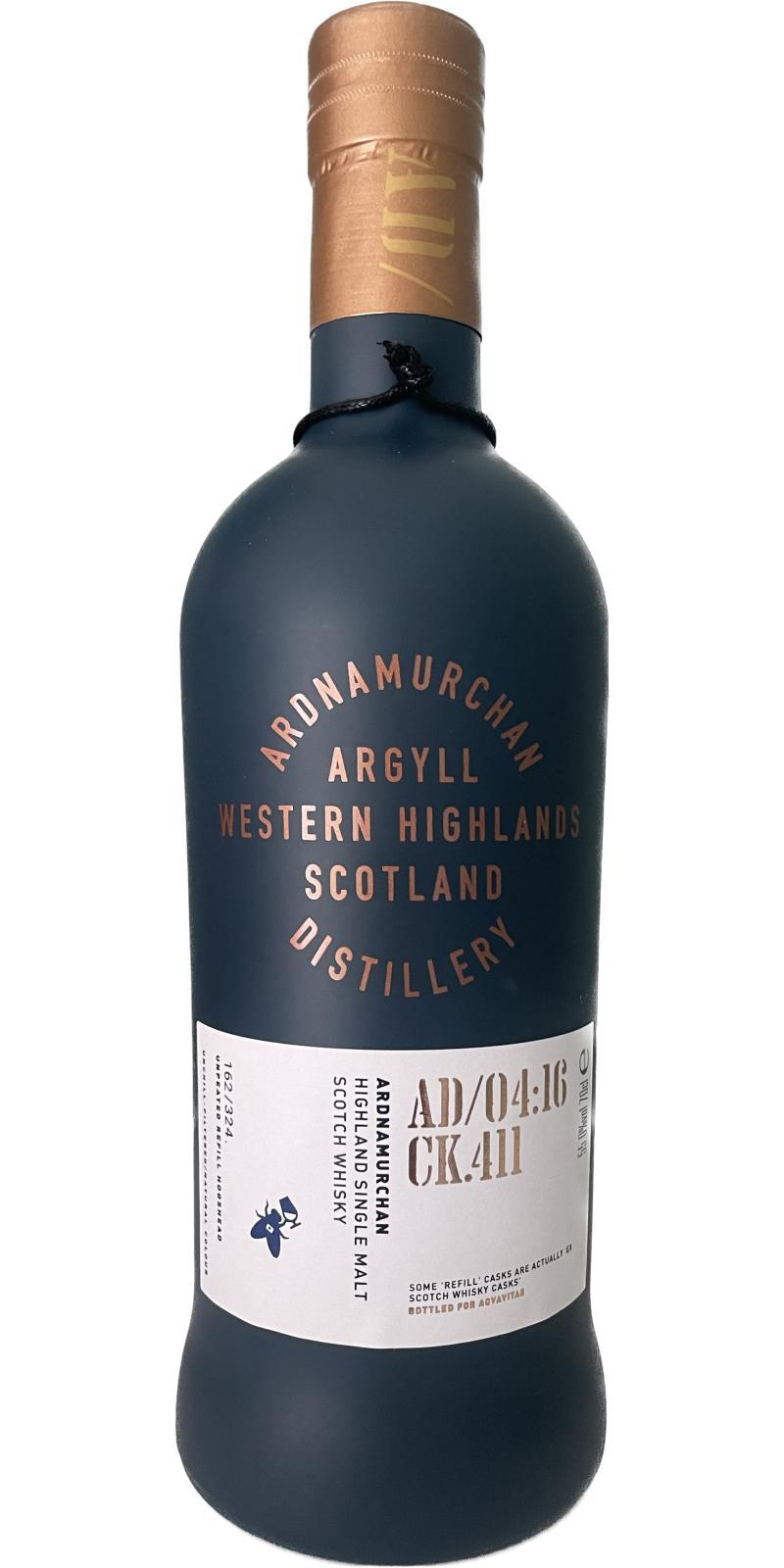 Ardnamurchan 2016 AD/04:16 CK.411 Single Cask