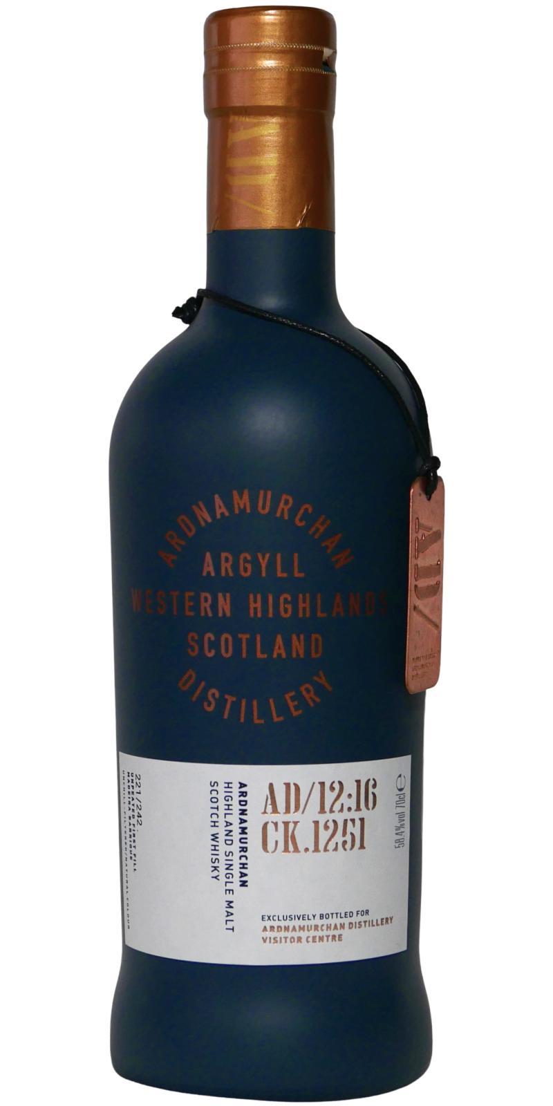 Ardnamurchan 2016 AD/12:16 CK.1251 Distillery Exclusive