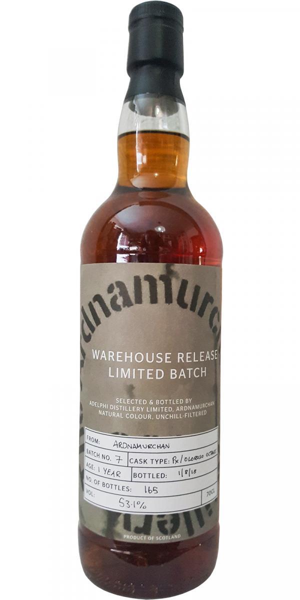 Ardnamurchan 01-year-old AD Warehouse Release - Limited Batch