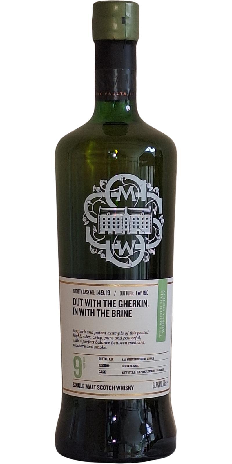 Ardnamurchan 2015 SMWS 149.19 Out with the gherkin, in with the brine