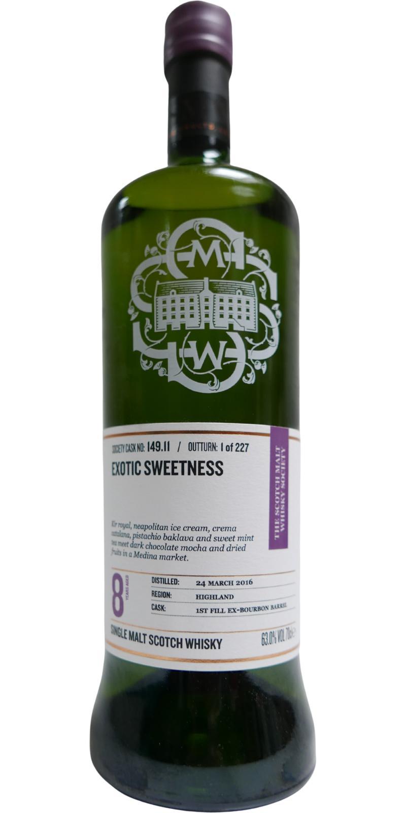 Ardnamurchan 2016 SMWS 149.11 Exotic sweetness