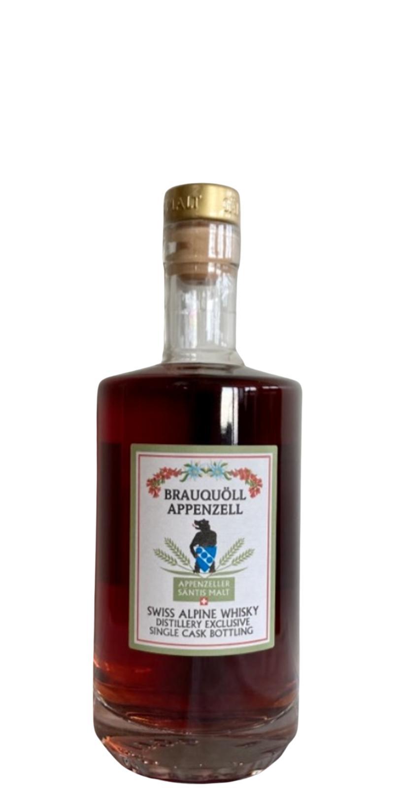 Säntis Malt Brauquöll Appenzell Distillery Exclusive