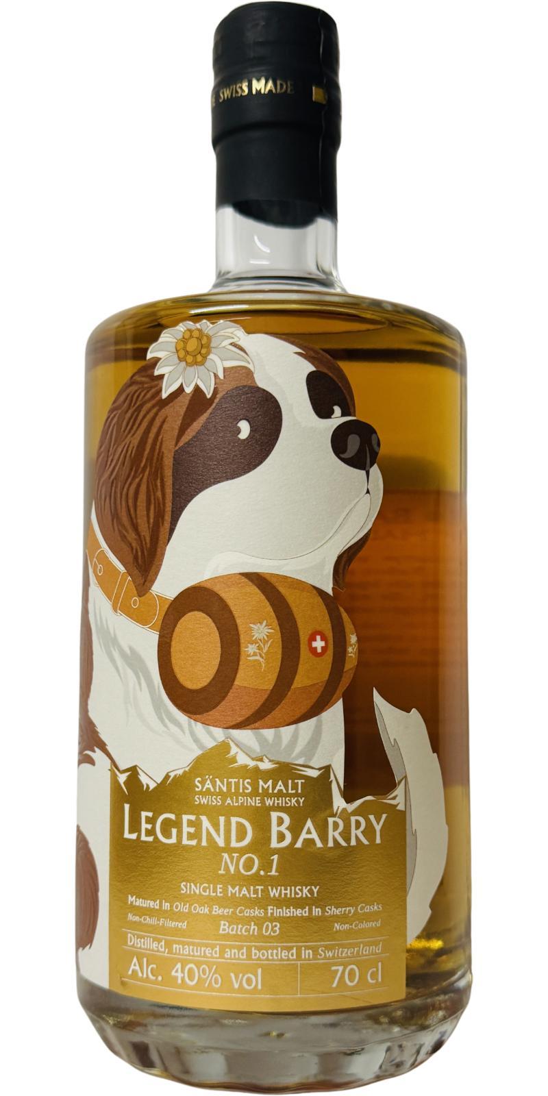 Säntis Malt Legend Barry No.1