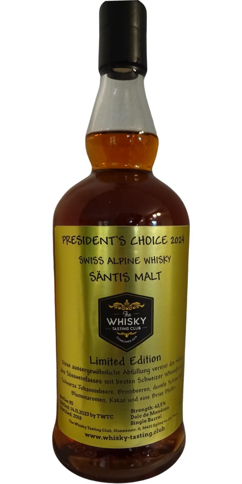 Säntis Malt 2018 TWTC Presidents Choice