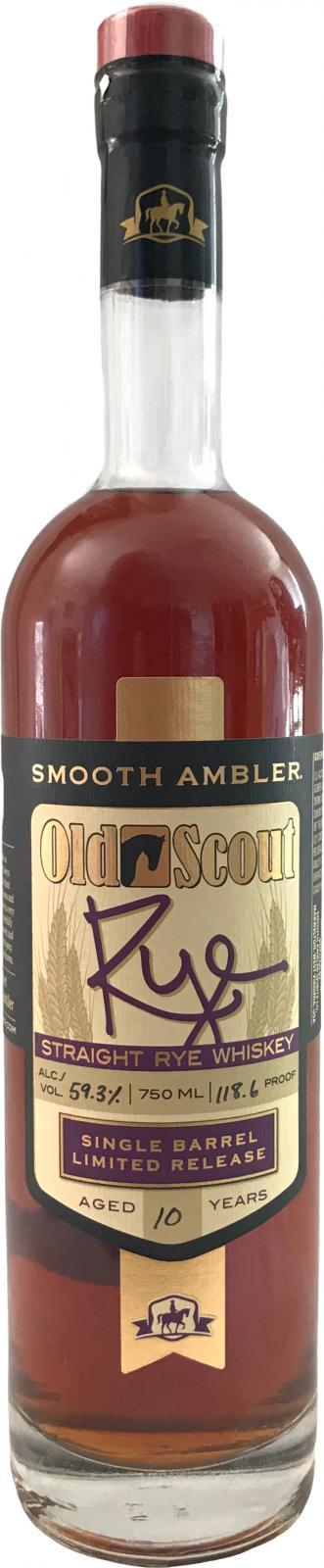 Smooth Ambler 10-year-old  Old Scout Rye - Single Barrel