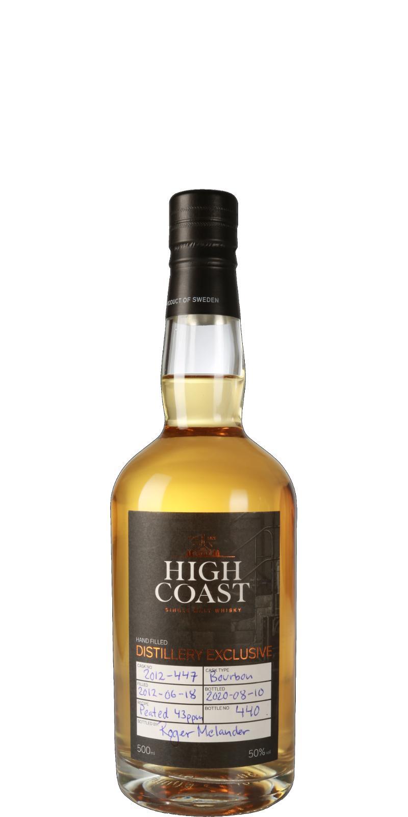 High Coast 2012  Distillery Exclusive - Hand Filled