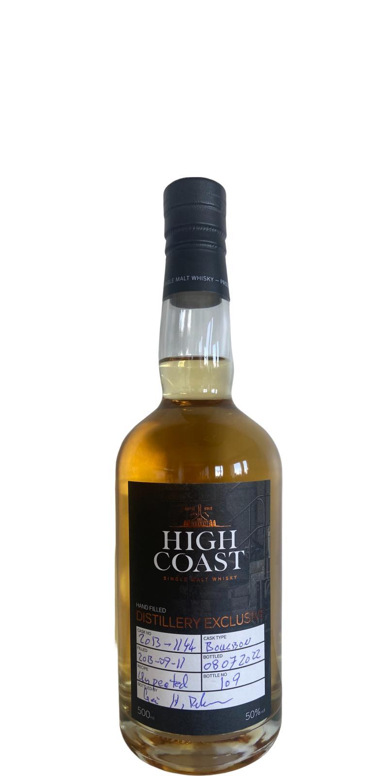 High Coast 2013  Distillery Exclusive Hand Filled