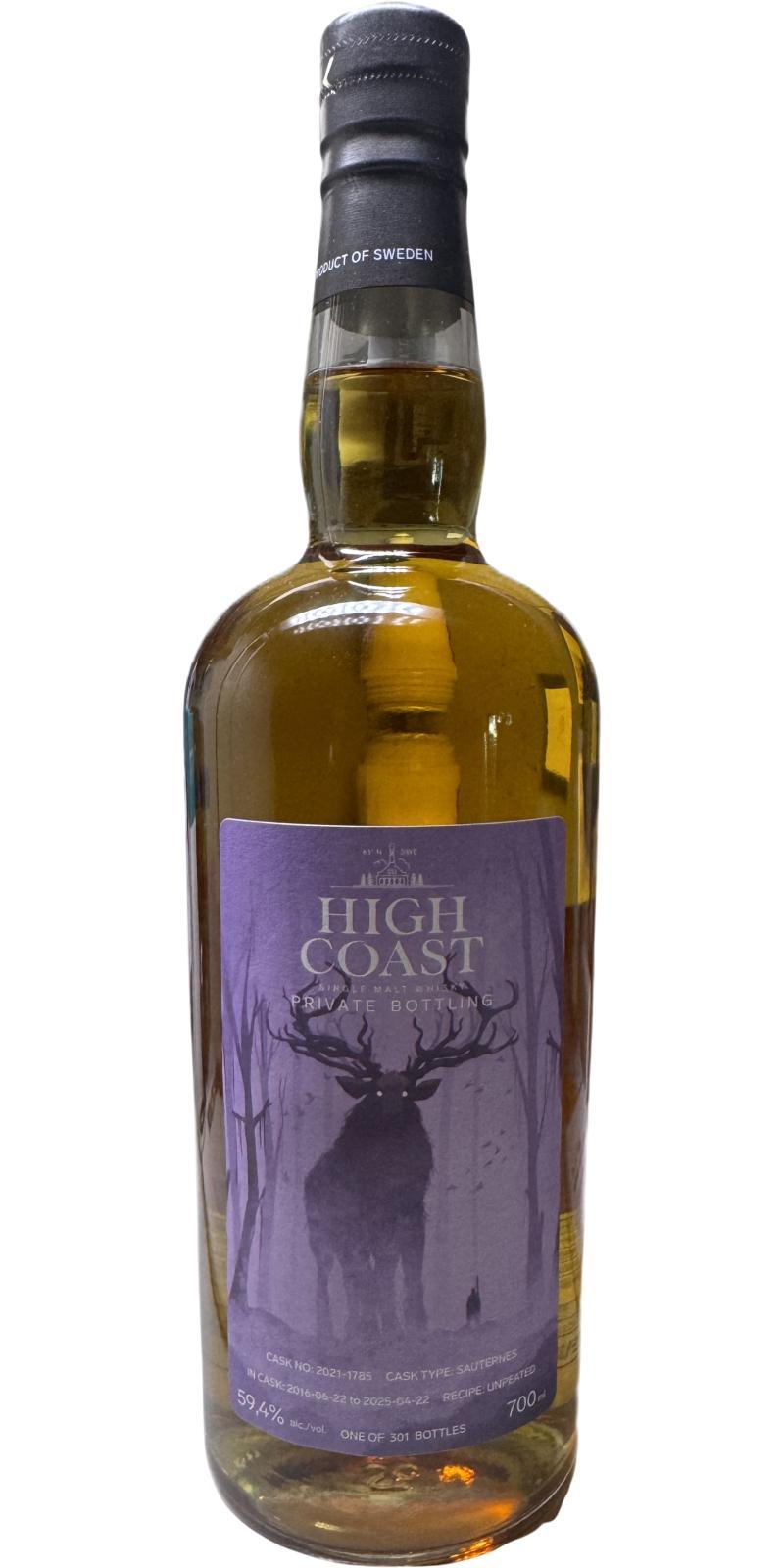 High Coast 2016  Private Bottling