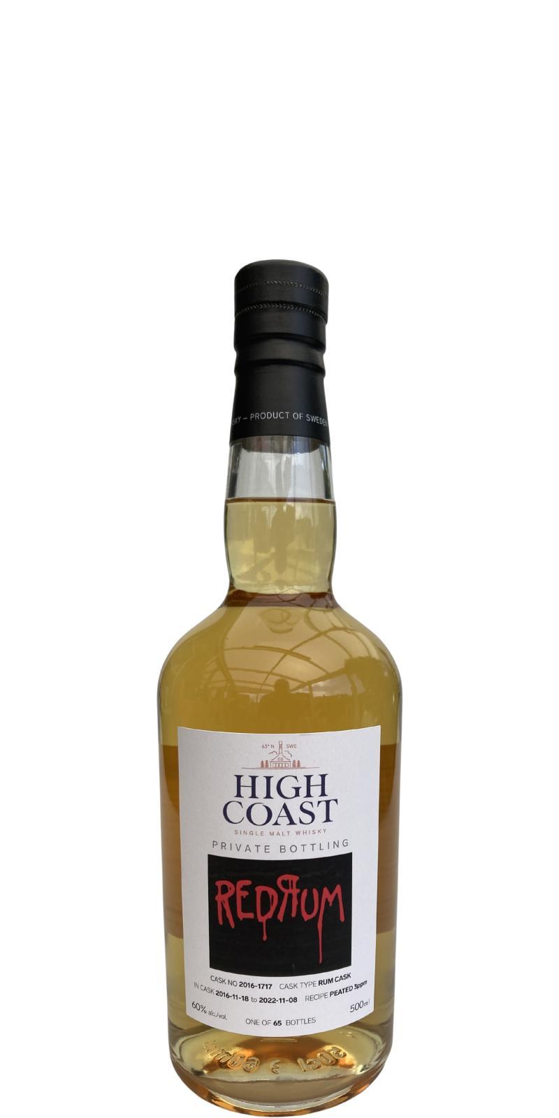 High Coast 2016  Private Cask Bottling