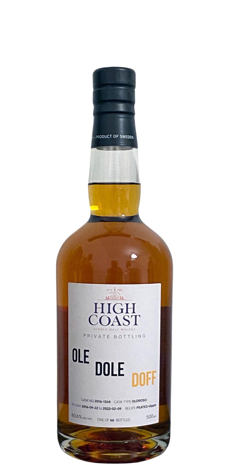 High Coast 2016  Private Bottling