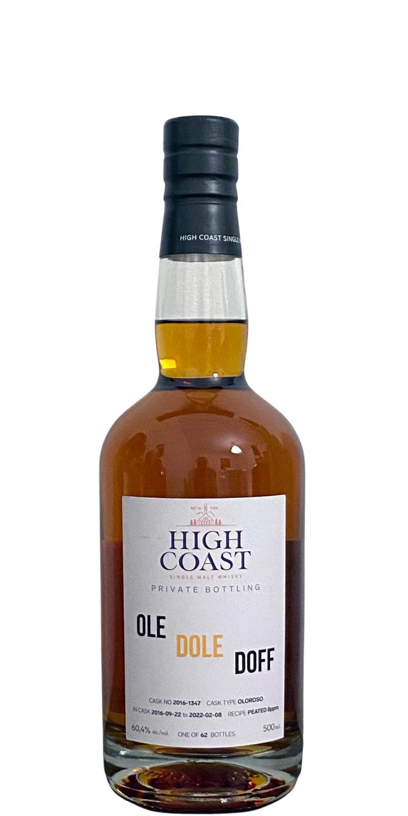 High Coast 2016  Private Bottling