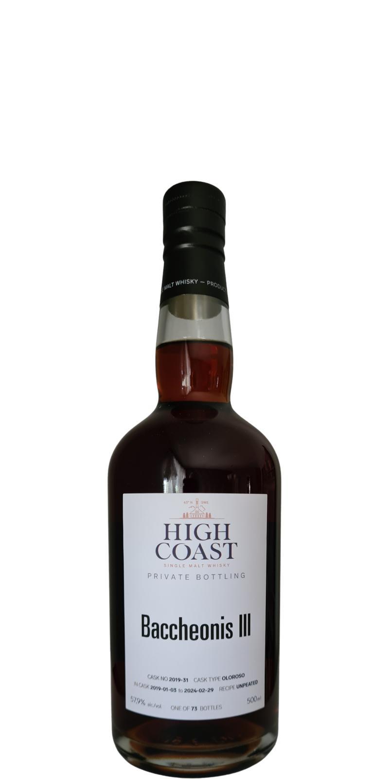 High Coast 2019  Private Bottling