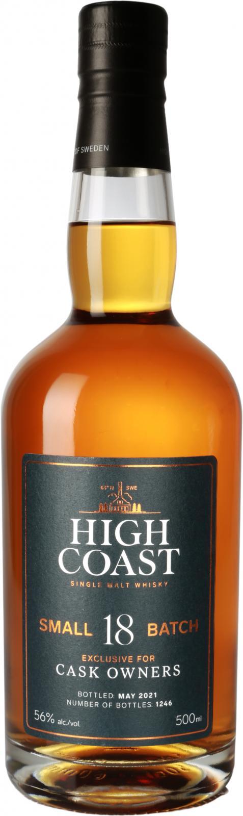 High Coast Small Batch No 18  Exclusive for cask owners