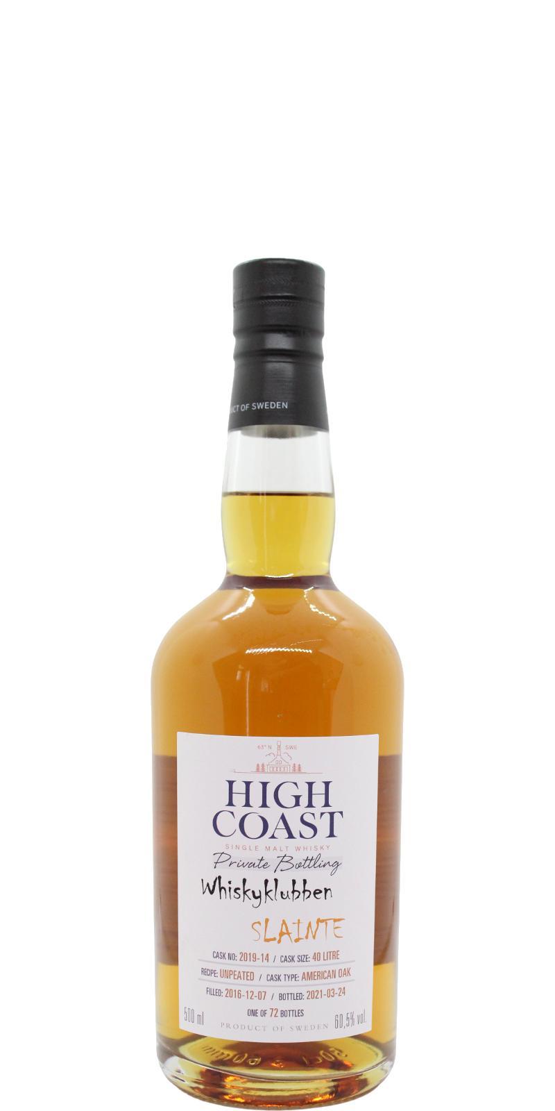 High Coast 2016 WSla  Whiskyklubben Slainte