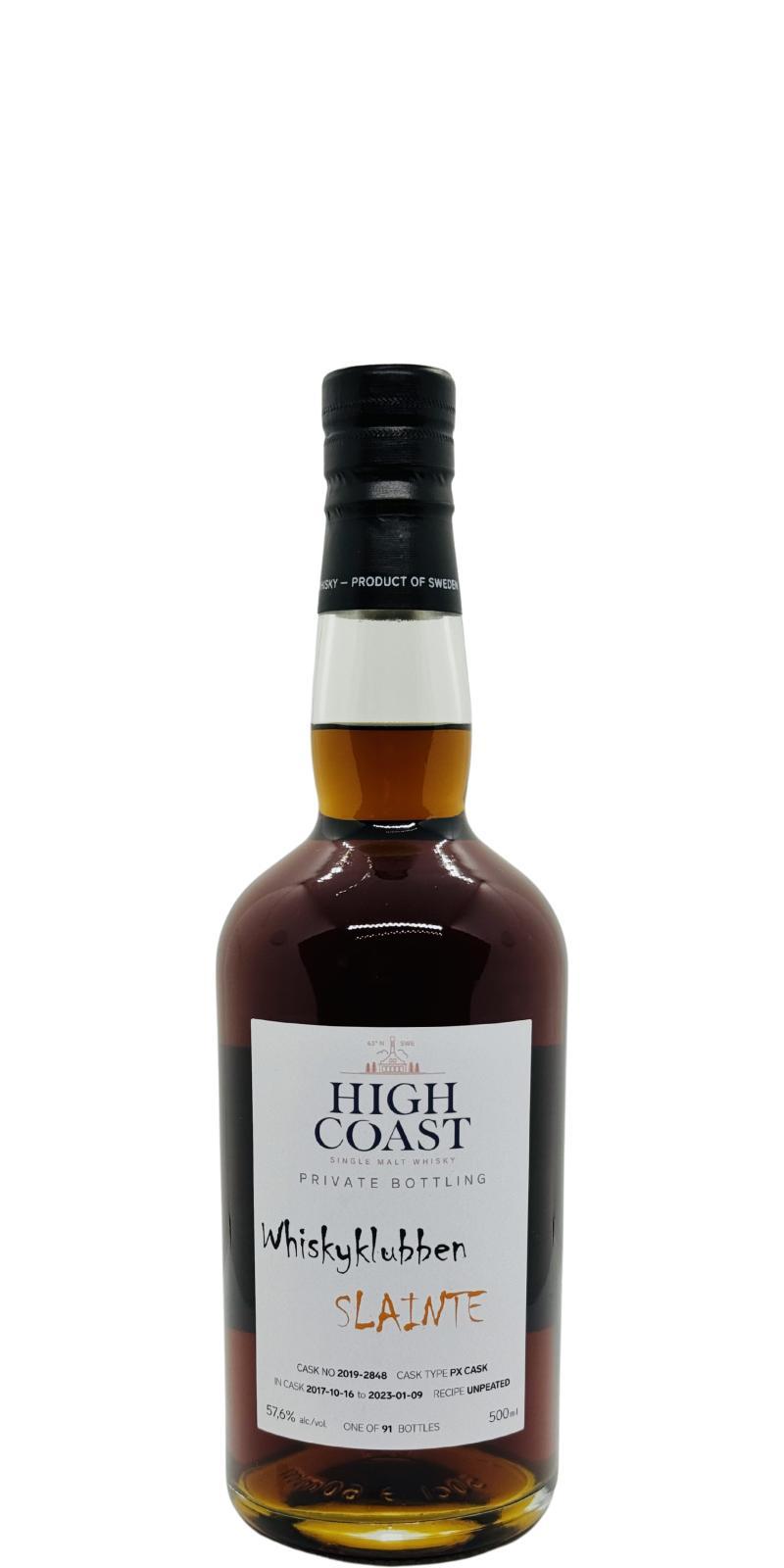 High Coast 2017 WSla  Private Bottling