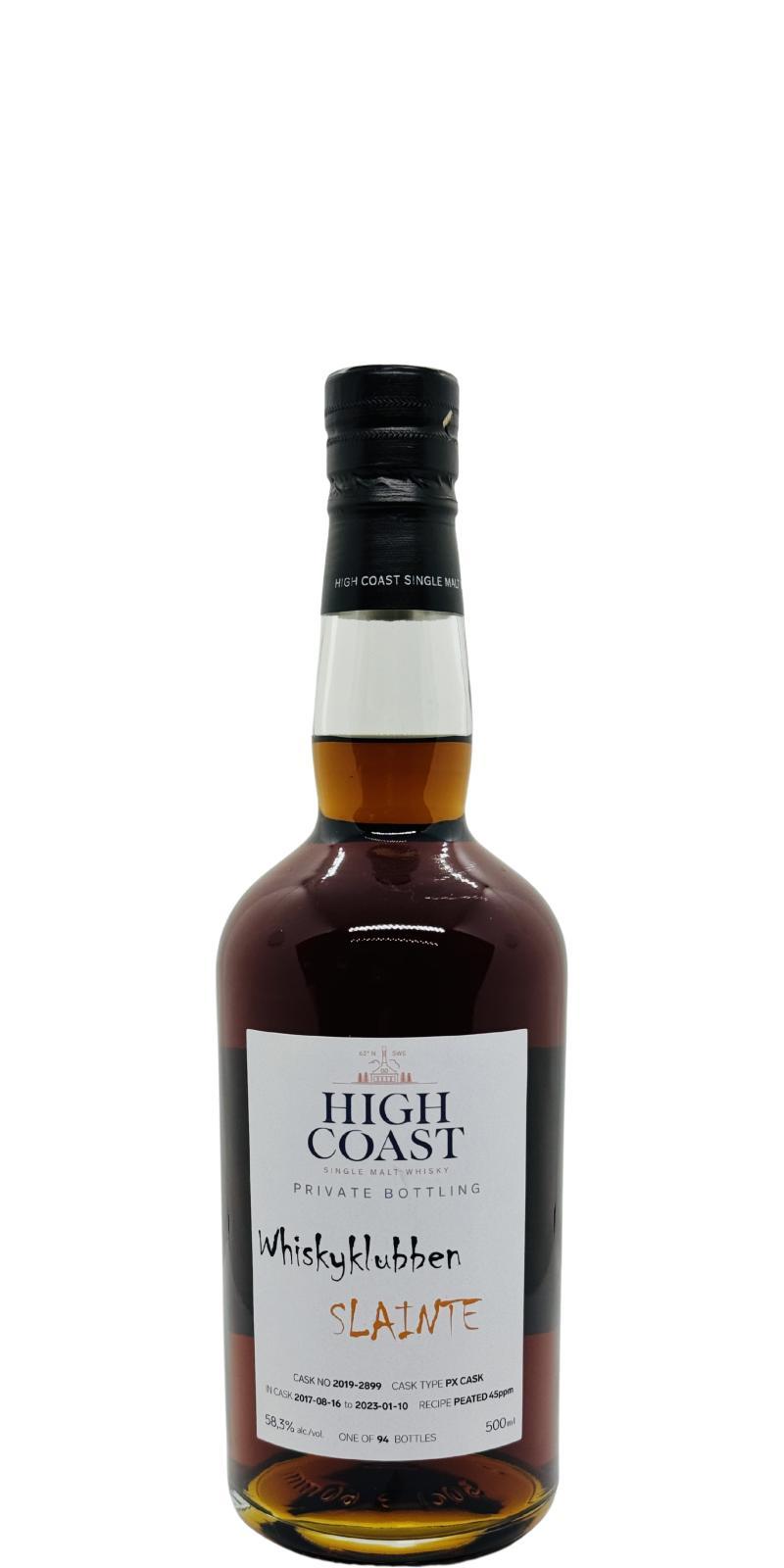 High Coast 2017 WSla  Private Bottling