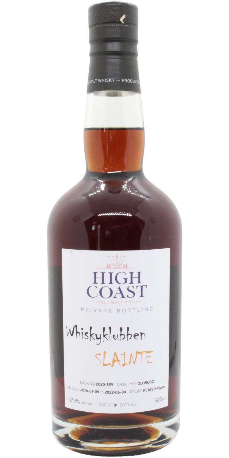 High Coast 2018 WSla  Whiskyklubben Slainte