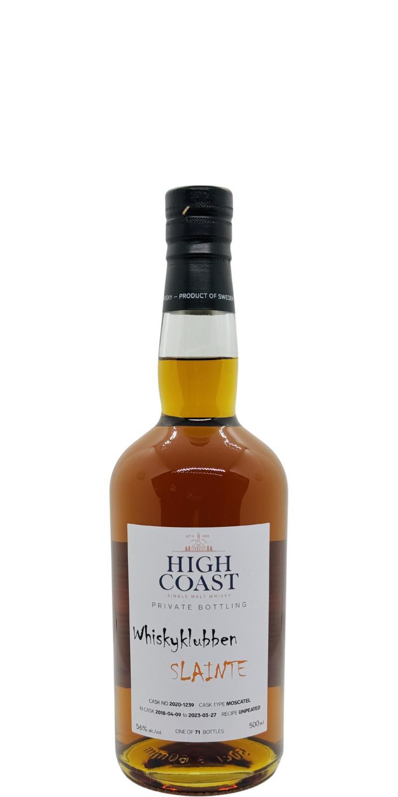 High Coast 2018 WSla  Private Bottling