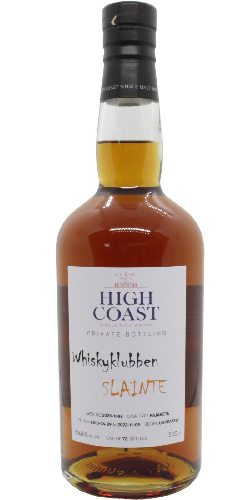 High Coast 2018 WSla  Private Bottling