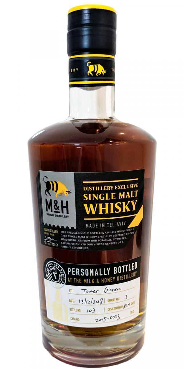 M&H 03-year-old  Personally Bottled At The Distillery