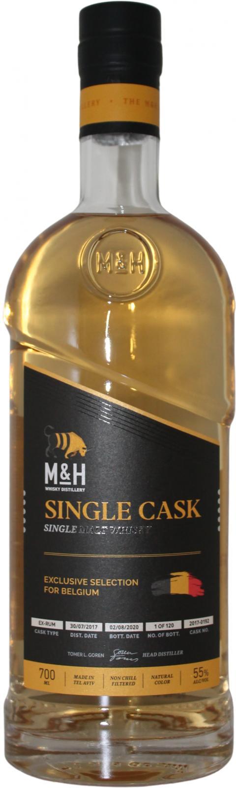 M&H 2017  Single Cask - Exclusive selection for Belgium