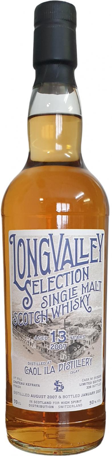 Caol Ila 2007 HSD Longvalley Selection