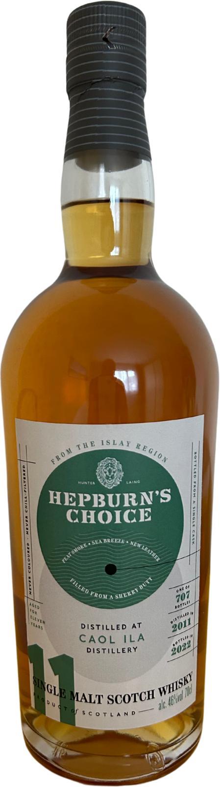 Caol Ila 2011 HL Hepburn's Choice