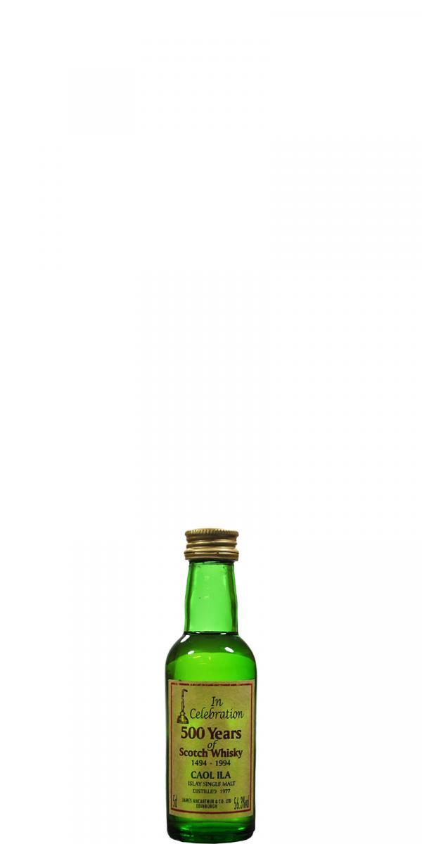 Caol Ila 1977 JM In Celebration 500 Years of Scotch Whisky 1494 - 1994 - Miniature