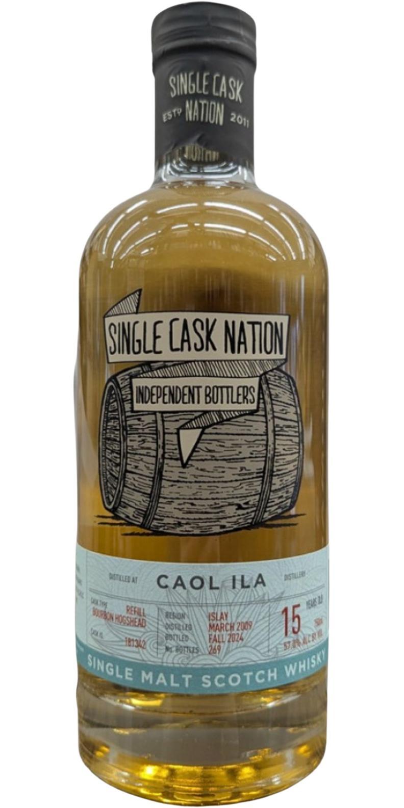 Caol Ila 2009 JWC Single Cask Nation