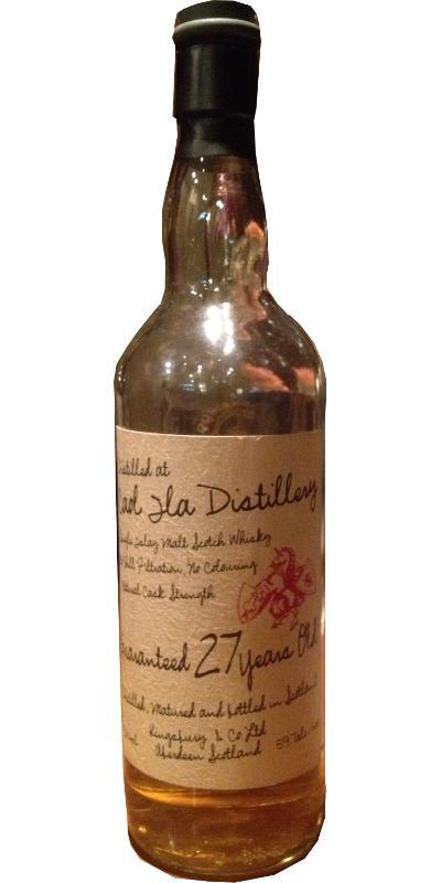 Caol Ila 27-year-old Kb Handwritten Label