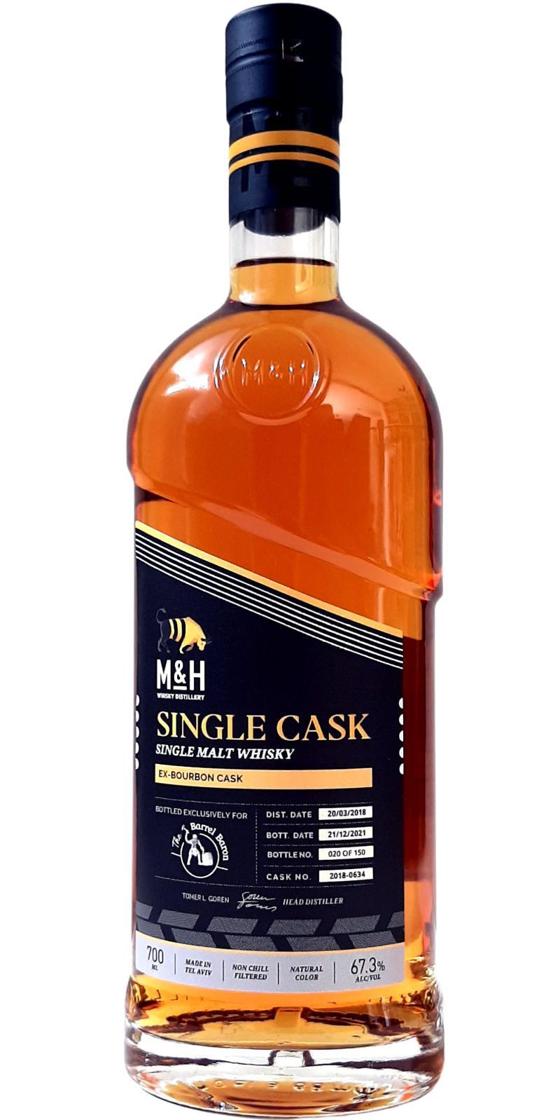 M&H 2018  Single Cask - The Barrel Baron