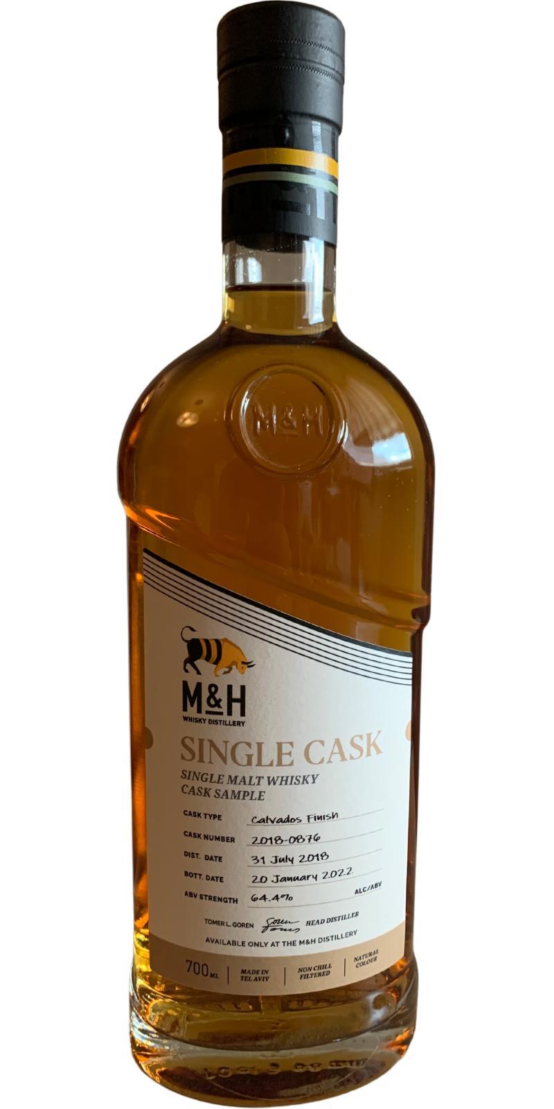 M&H 2018  Single Cask - Cask Sample