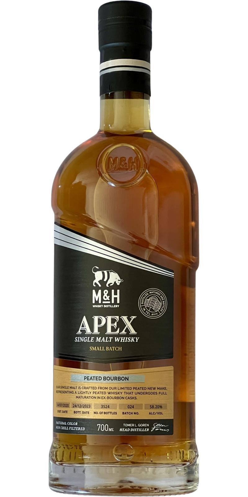 M&H 2020  APEX - Peated Bourbon