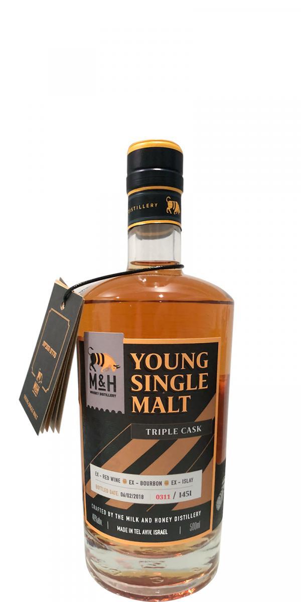 M&H Young Single Malt  Triple Cask