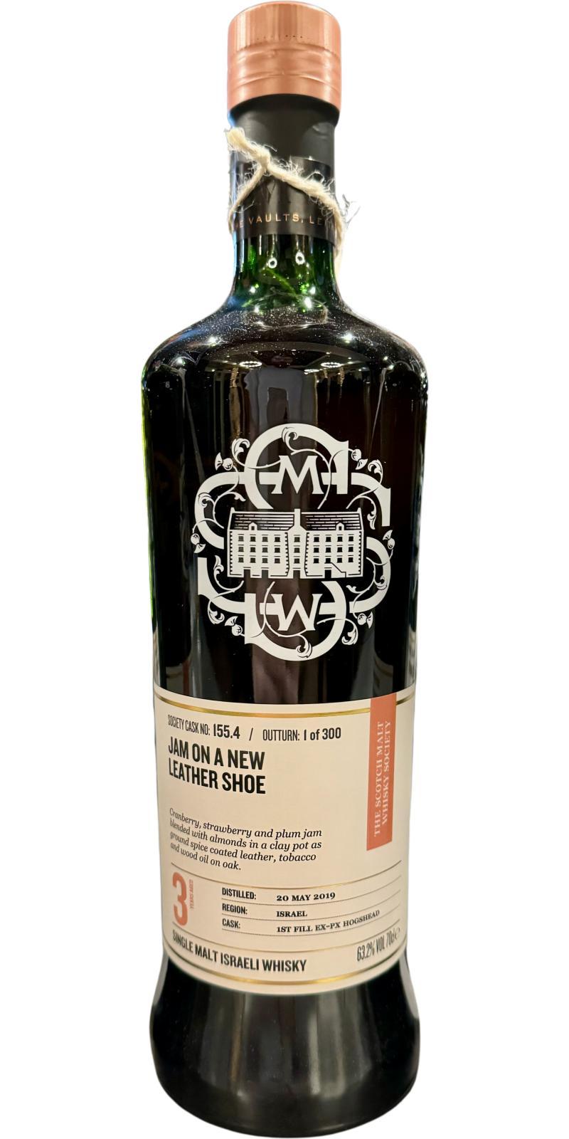 M&H 2019 SMWS 155.4  Jam on a new leather shoe