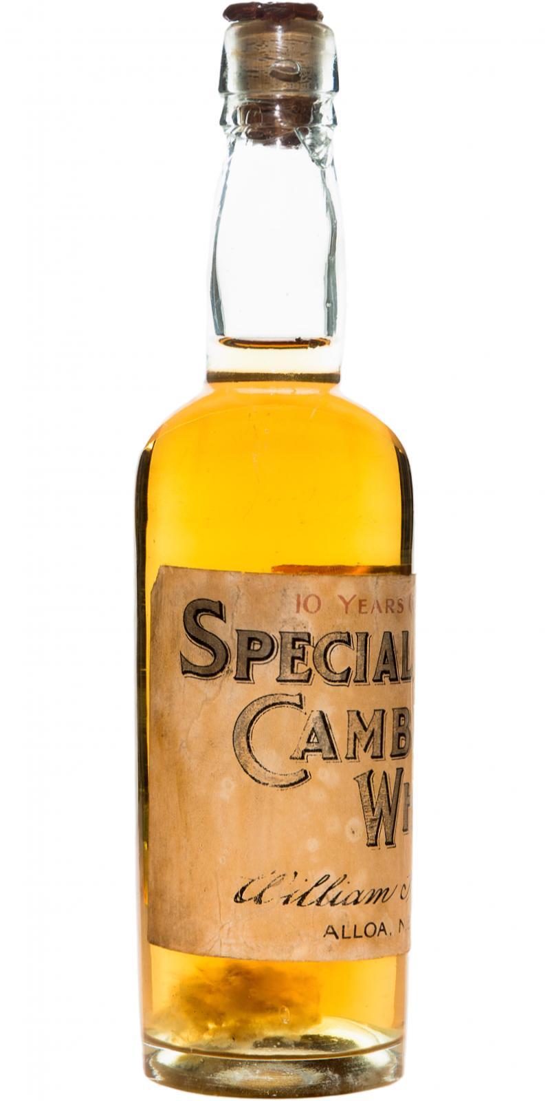 Cambus 10-year-old  Special Cambus Whisky - William Stanton