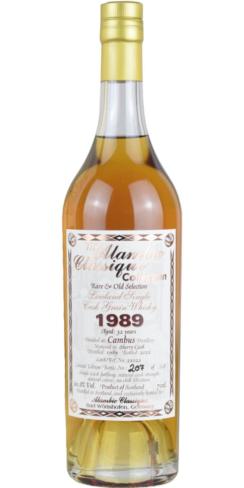 Cambus 1989 AC  Rare & Old Selection