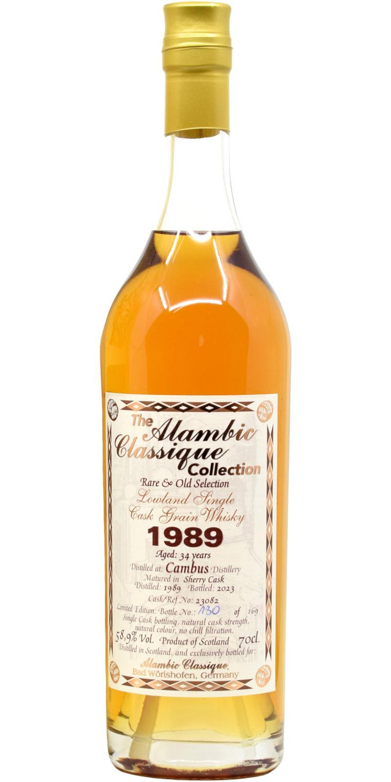 Cambus 1989 AC  Rare & Old Selection