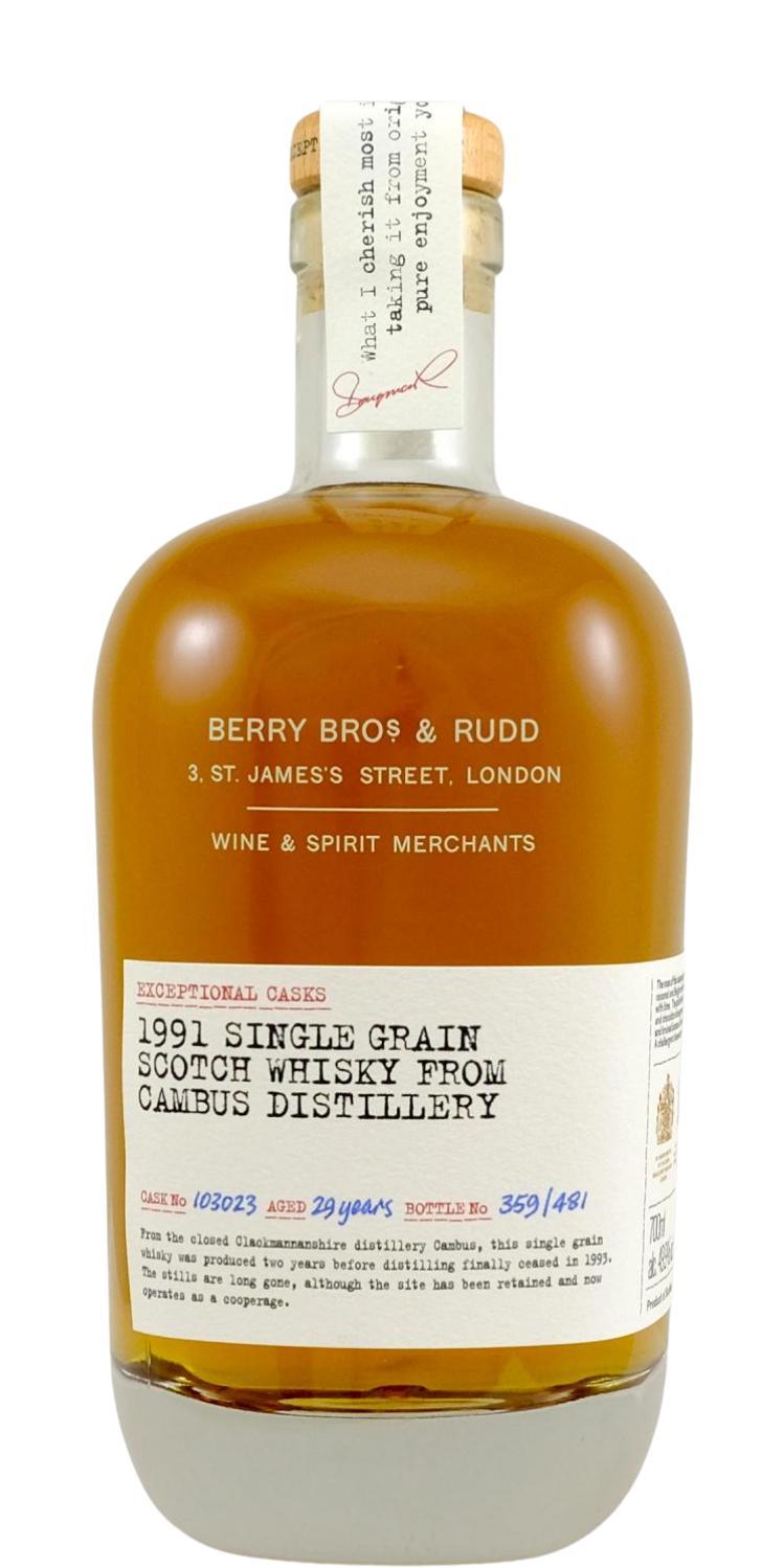 Cambus 1991 BR  Exceptional Casks