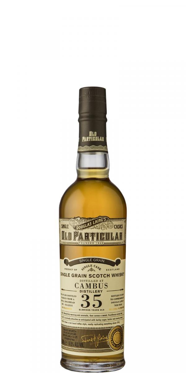 Cambus 35-year-old DL  Old Particular
