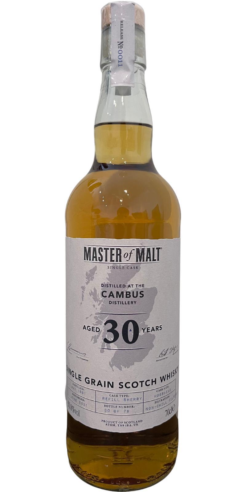 Cambus 1991 MoM  Single Cask Series