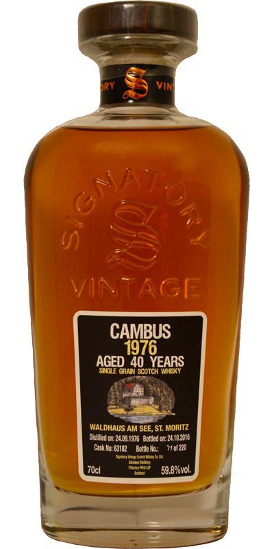 Cambus 1976 SV  Cask Strength Collection